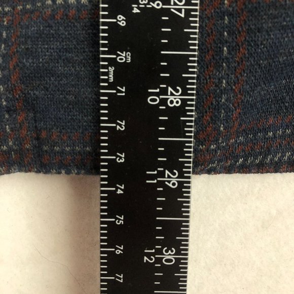 RED Saks Fifth Avenue Men's Size Large Blue Rust Wool Blend Blazer Jacket - Picture 6 of 12